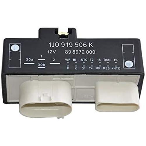 1J0919506K Coolant Fan Control Module Relay for VW Beetle Jetta Golf TT 2000-2014 Replace# 1J0 919 506 K Cooling Radiator Fan Control Unit