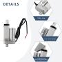 MYFULLY Electric Stroke Linear Actuator | DC 12V Heavy Duty 2 Linear Actuator Motor with Mounting Bracket 900N(225lbs) Max. Lift 10mm/s for Auto Car RV Electric Door Opener (50MM Stroke Length, 1)