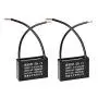 uxcell Ceiling Fan Capacitor CBB61 0.47uF 450V AC 2 Wires Metalized Polypropylene Film Capacitors 36.5x11x24.5mm for Water Pump Motor Generator, Pack of 2