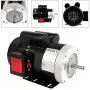 Moteur électrique polyvalent 1,5 CV, 1750 tr/min, 56C, 115/230V, arbre 5/8