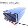 Jieoto E-Bike Lithium-ion Battery 72V 20Ah 30Ah 40Ah Li-ion Battery Rechargeable Lithium Battery Pack for Electric Motorcycle Electric Tricycle Electric Scooter with Charger+ XT60 Plug