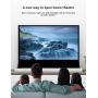 VIVIDSTORM-Screen Projector S 72 inch Motor Rollable Foldaway Portable Screen with White Cinema PVC, 4k 3D HD Gaming/Office Room,Compatible with Standard Projector,VWSDSTW72H