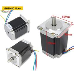 3 Axis Nema23 Stepper Motor 270oz-in 76mm 3A+TB6600 Driver 10-45V 4.5A+4 Axis USB Mach3 Control Board Motion Card+350W 24V DC Switching Power Supply CNC Router Controller Kit