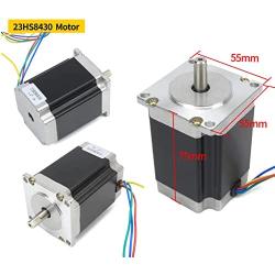 RATTMMOTOR 3 Axis USB Mach3 CNC Controller Kit, Nema23 Stepper Motor 57mm 3A 1.8Nm+CNC Motion Control Board Mach3 USB Card Signal Output 0-10V+TB6600 Driver 4.5A+350W 24V DC Switching Power Supply