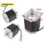 RATTMMOTOR 4 Axis USB Mach3 CNC Controller Kit Nema23 Stepper Motor Single Shaft 76mm 270Oz-in 3A 1.8Nm+CNC Motion Control Board Signal Output 0-10V+TB6600 Driver 4A+350W 24V DC Switch Power Supply