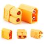MEIRIYFA XT60 Connectors,XT-60 Male Female Bullet Connectors for Remote Control Lithium Polymer Battery Power Plug Motor(5pcs Male+5pcs Female)