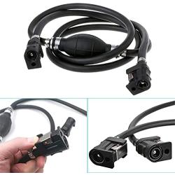 Hand Fuel Line Outboard Primer Bulb Assembly Kit with Connector for Motor Vehicle Marine Boat, 5/16
