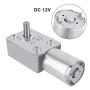 DC 12V Worm Gear Motor Reduction Electric Motor Reversible High Torque Turbo Electric Geared Gear Box with Self Lock Design(62RPM)