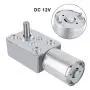 DC 12V Worm Gear Motor Reduction Electric Motor Reversible High Torque Turbo Electric Geared Gear Box with Self Lock Design(62RPM)