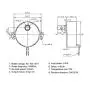 Synchronous Motor Synchron Electric Motor TYC-50 AC100~127V 50/60Hz Turntable Motor CW/CCW 4W with 7mm Shaft Dia for DIY, Cup Turner (5-6 RPM)