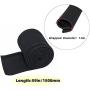 Taruimoo trolling motor wire extension、Cable Management Sleeve, Cuttable Neoprene Troll Sleeve，for Management to Hide and Cover Wire and Extension Cords - Black/White 60in (1-Pack)