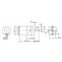 GM25-310 DC Gear Motor, 30 RPM /70 RPM /100 RPM /500 RPM 12V Metal Encoder Reduction Motor Low Speed Low Noise(DC12V 70RMP)