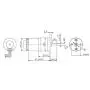 GM25-310 DC Gear Motor, 30 RPM /70 RPM /100 RPM /500 RPM 12V Metal Encoder Reduction Motor Low Speed Low Noise(DC12V 70RMP)