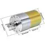 uxcell 12V DC 110 RPM Gear Motor High Torque Electric Reduction Gearbox Centric Output Shaft