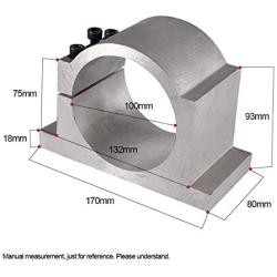 RATTMMOTOR 100mm CNC Spindle Motor Clamp Mount Bracket with 3pcs Screws for CNC Router Engraving Milling Spindle Motor