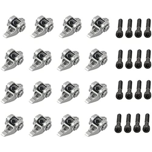 VEELECP 16PCS LS1 Rocker Arms & Bolts with Trunion Kit Compatible for Chevy GMC LS1 LS2 LS6 LR4 Vortec 5300 LQ4 LQ9 LY5 LY6 LM7 L59 LM4 L33 4.8L/5.3L/5.7L/6.0L Engines 10214664