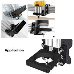 CNC Motor Clamp Mounting Bracket, 71mm Shaft Spindle Motor Mount Holder with M5 Screws and Connector Kit, Aluminum Router Mount for CNC Engraving Machine