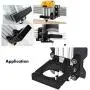 CNC Motor Clamp Mounting Bracket, 71mm Shaft Spindle Motor Mount Holder with M5 Screws and Connector Kit, Aluminum Router Mount for CNC Engraving Machine