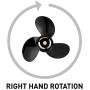 Quicksilver Black Diamond 3-Blade Aluminum Propeller - For Mercury and MerCruiser Engines