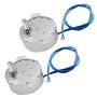 Fielect 2Pcs Synchronous Motor AC 110V 2.5-3RPM Turntable Motor CW/CCW Direction 4W TYC-50 Single Flat Shaft