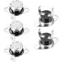 uxcell KSD301 Thermostat 110°C/230°F 10A Normally Closed N.C Adjust Snap Disc Temperature Switch for Microwave Oven Coffee Maker 5pcs