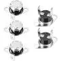 uxcell KSD301 Thermostat 110°C/230°F 10A Normally Closed N.C Adjust Snap Disc Temperature Switch for Microwave Oven Coffee Maker 5pcs