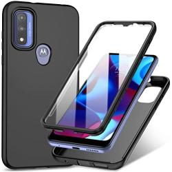 for Moto G Pure Phone Case: Protective Rugged Silicone Cover - Drop Full Protection Shockproof - Durable Aesthetic Matte Cases for Motorola Moto G Pure - Slim Cute Girly Phone Case (Black)