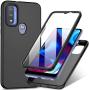 for Moto G Pure Phone Case: Protective Rugged Silicone Cover - Drop Full Protection Shockproof - Durable Aesthetic Matte Cases for Motorola Moto G Pure - Slim Cute Girly Phone Case (Black)
