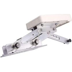 Hoffen Aluminium Outboard Motor Bracket for Boat Outboard Motor Engine Surpport Mount Heavy Duty White Mounting Plate Marine Auxiliary 7.5-20hp
