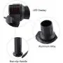 12V 84V Electric Bike Throttle Grip Handlebar Battery Voltage Half Twist Throttle with LED Display and Power Key Locker for Motorbike Motorcycle and E Bike