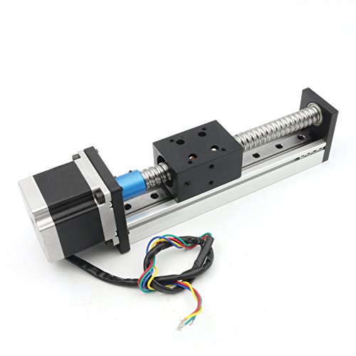 Actuateur Linéaire 150mm RATTMMOTOR CBX1605 avec Vis Séquentielle et Moteur Pas à Pas NEMA23 pour Table Linéaire en X, Y, Z avec Rail Carré et Guide Linéaire DIY CNC Router Milling Machine Actuateur Linéaire 150mm RATTMMOTOR CBX1605 avec Vis Séquentielle et Moteur Pas à Pas NEMA23 pour Table Linéaire en X, Y, Z avec Rail Carré et Guide Linéaire DIY CNC Router Milling Machine