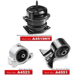 A-Premium Engine Motor and Transmission Mount Compatible with Honda Pilot 2005-2008 Acura MDX 2003-2006 3-PC