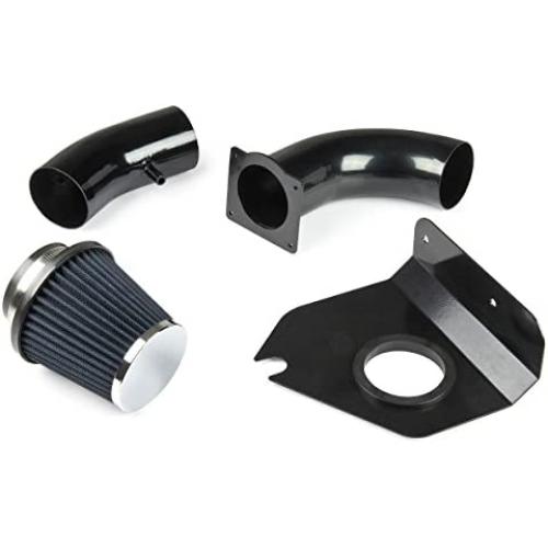 DNAMotoring AIP-HS-F007-BL Cold Air Intake System and Heat Shield
