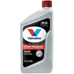 Valvoline Full Synthetic High Mileage with MaxLife Technology SAE 5W-30 Motor Oil 1 QT, Case of 6 (Packaging May Vary)