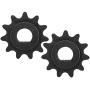 Alomejor 2Pcs Electric Sprocket Drive Pinion with 11 Tooth, 25H High Speed Motor Gear Metal Chain Sprocket for E Scooter