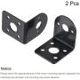 MECCANIXITY Motor Base Motor Mounting Bracket Holder 32x26x32mm Black for Gear Motor 2 Pack