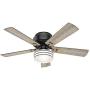 Hunter Cedar Key Indoor / Outdoor with LED Light and Remote Control, 52