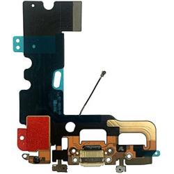 Johncase OEM USB Charging Port Dock Connector Flex Cable + Microphone + Cellular Antenna Replacement Part Compatible for iPhone 7 All Carriers (Light Gray)