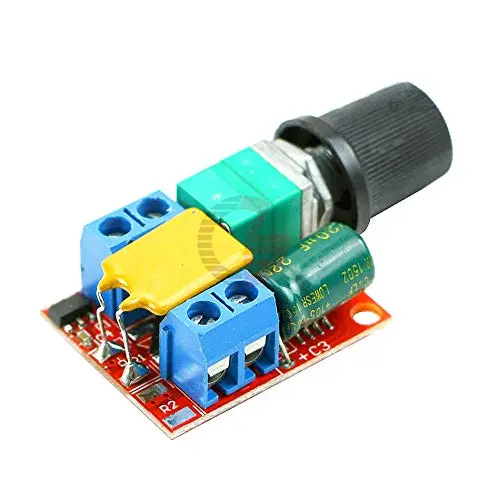 5A DC Motor Speed Controller 3-35V Smooth Soft Start Brushless Motor Speed Control Power Regulator