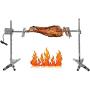 Anbt BBQ Grill Rotisserie Kit Up to 70lb Pig Spit Rotisserie Grill Heavy Duty for Pig Rotisserie Hog Lamb Outdoor Party Campfire Barbecue