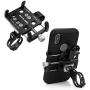Bike & Motorcycle Phone Mount Aluminium Bicycle Handlebar Phone Holder with Action Camera Mount Compatible with GoPro Camera Models,Compatible with iPhone 11 Pro Max Galaxy S20 (Black)