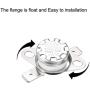 uxcell KSD301 Thermostat 175°C/347°F 10A Normally Closed N.C Adjust Snap Disc Temperature Switch for Microwave,Oven,Coffee Maker 5pcs