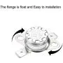 uxcell KSD301 Thermostat 175°C/347°F 10A Normally Closed N.C Adjust Snap Disc Temperature Switch for Microwave,Oven,Coffee Maker 5pcs