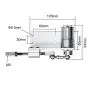 DIY Design DC 24V 10Rpm Linear Actuator Reciprocating Motor Stroke 12/16/20mm