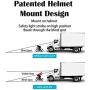 OULOO Smart Bike Turn Signals Front and Back LED Control Auto On/Off Bicycle Brake Light and Light Helmet Installation for Bicycle Scooter Motorcycle and Skate Board
