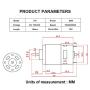 DC XD-775 Motor, 12V/24V Mini Electric Motor High Speed Low Noise Brush Double Ball Bearing DC Motor (24V)