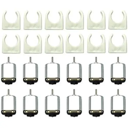 EUDAX 12 Pcs Rectangular DC Motor Mini Electric Motor 1.5-3V 24000RPM, Motor Mounting Bracket Holder for DIY Toys EUDAX 12 Pcs Rectangular DC Motor Mini Electric Motor 1.5-3V 24000RPM, Motor Mounting Bracket Holder for DIY Toys