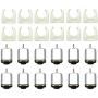 EUDAX 12 Pcs Rectangular DC Motor Mini Electric Motor 1.5-3V 24000RPM, Motor Mounting Bracket Holder for DIY Toys