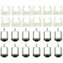 EUDAX 12 Pcs Rectangular DC Motor Mini Electric Motor 1.5-3V 24000RPM, Motor Mounting Bracket Holder for DIY Toys EUDAX 12 Pcs Rectangular DC Motor Mini Electric Motor 1.5-3V 24000RPM, Motor Mounting Bracket Holder for DIY Toys