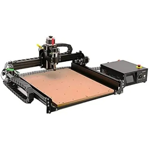FoxAlien CNC Router Machine 4040-XE, 300W Spindle 3-Axis Engraving Milling Machine for Wood Metal Acrylic MDF Nylon Carving Cutting Arts and Crafts DIY Design